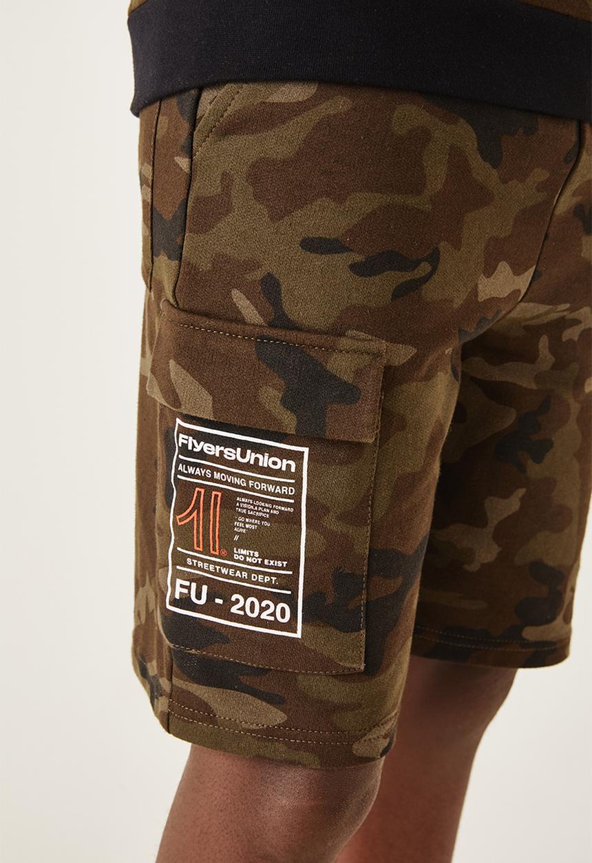 Flyersunion - Utility knit short - camo