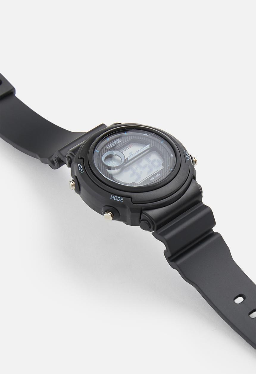 Cool Kids - Kids digital mid-size 30m watch - black