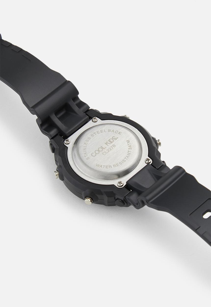 Cool Kids - Kids digital mid-size 30m watch - black