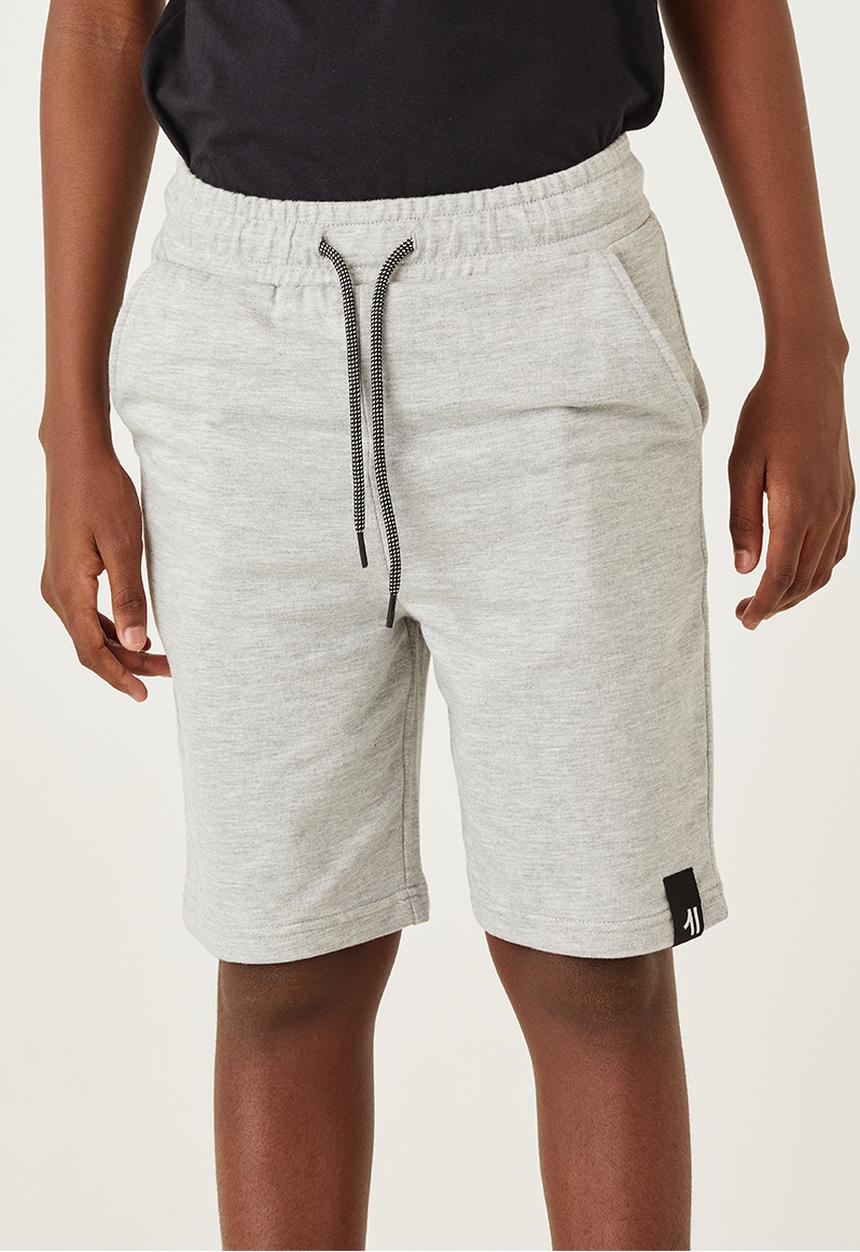 Flyersunion - Fleece knit short - grey melange