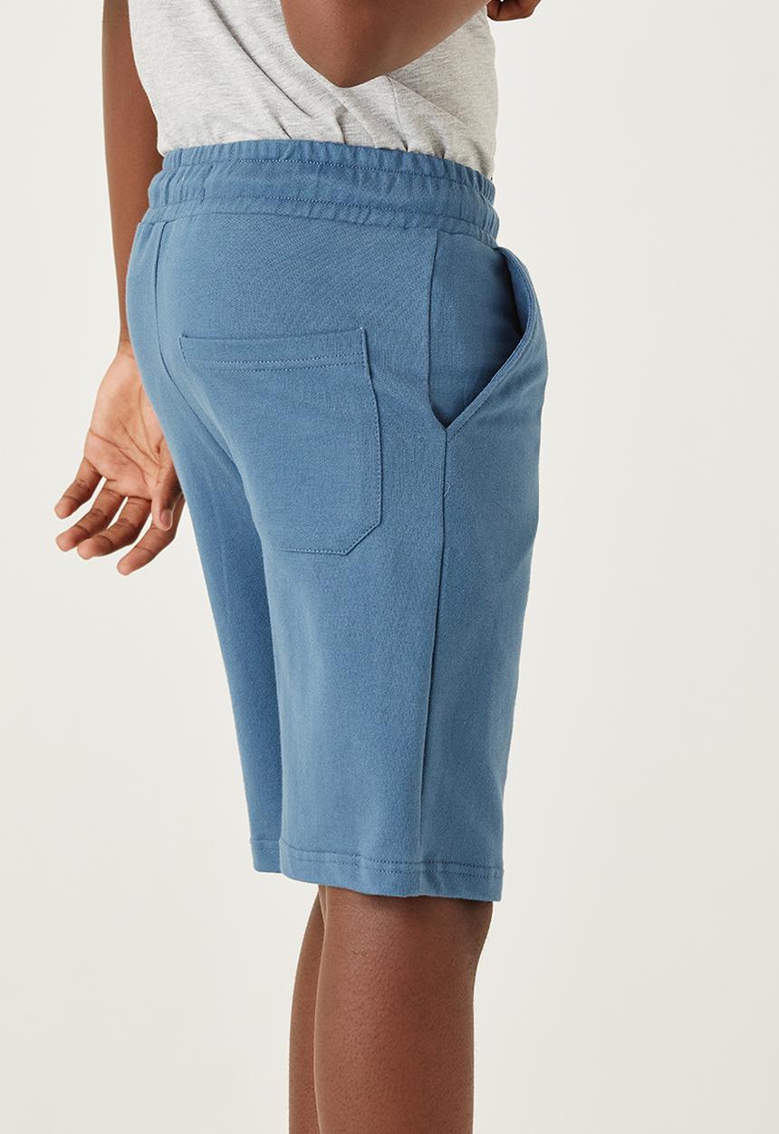 Flyersunion - Fleece knit short - denim blue