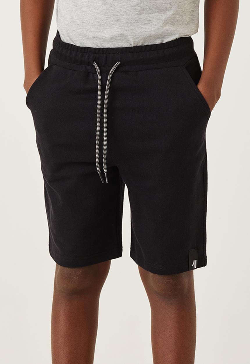 Flyersunion - Fleece knit short - black