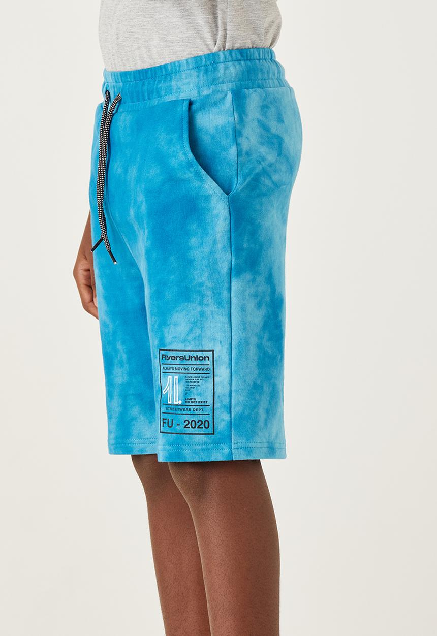 Flyersunion - Short - peacock spectra dye