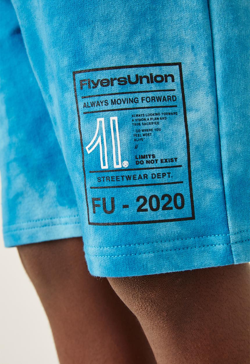 Flyersunion - Short - peacock spectra dye