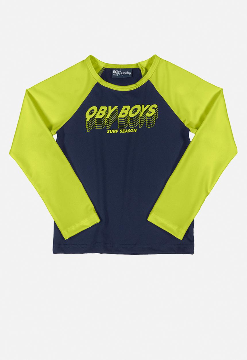 Quimby - Boys swimming tee - dark blue