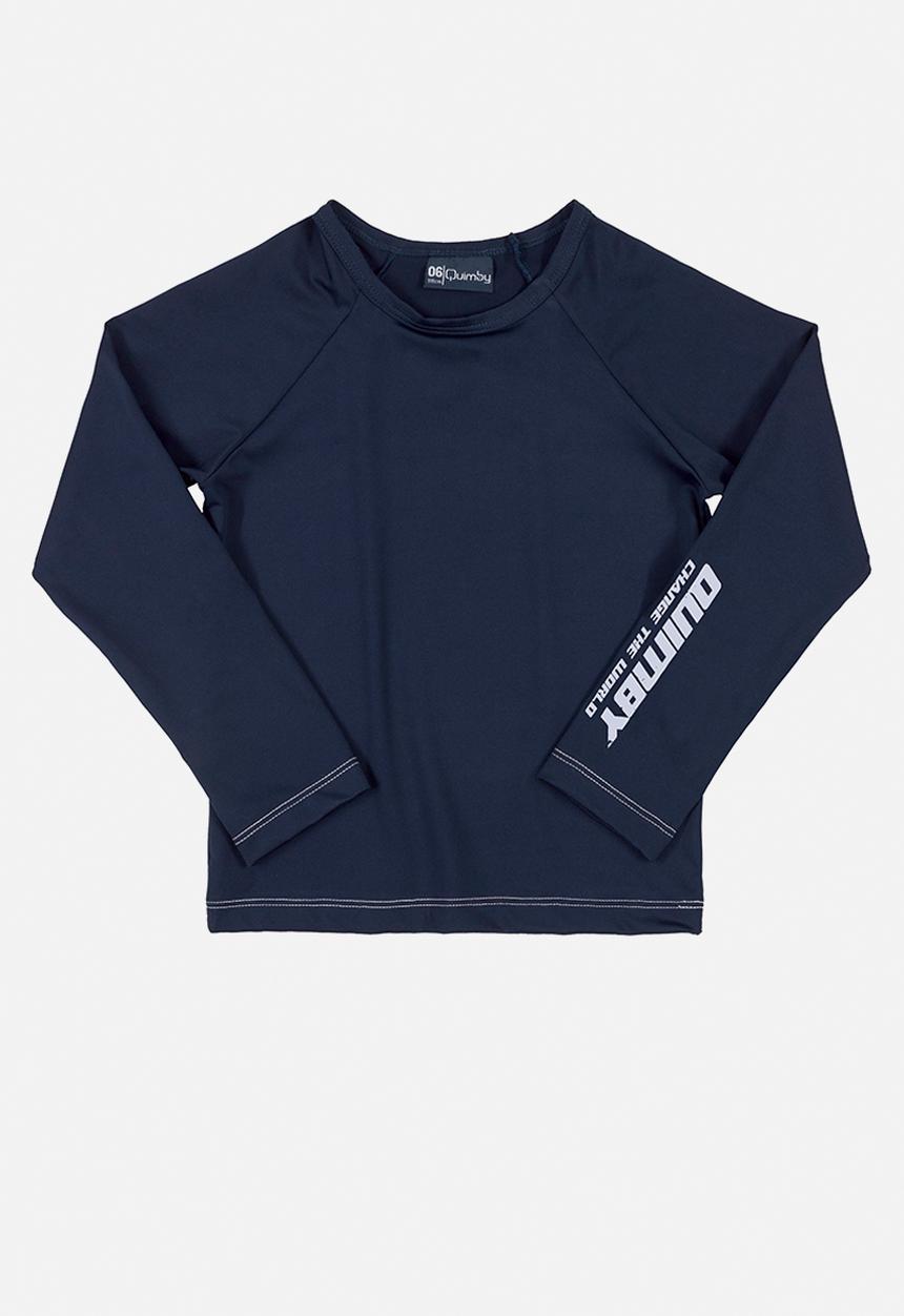 Quimby - Boys swimming tee & shorts set - dark blue