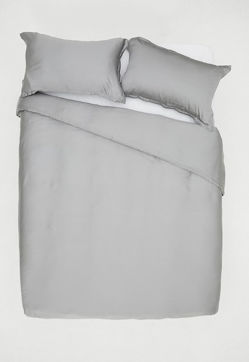 Sixth Floor - 100% bamboo super soft duvet cover set - grey