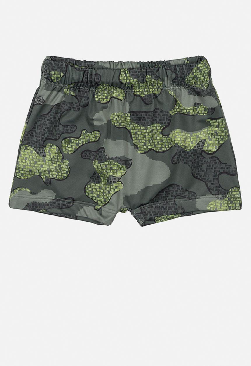 Quimby - Boys camo swimming shorts - green
