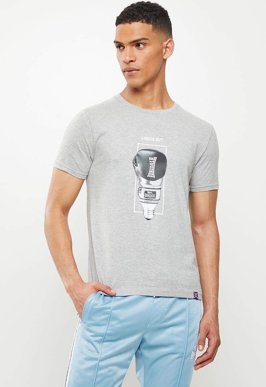 Lonsdale - Lights out crew neck tee - grey
