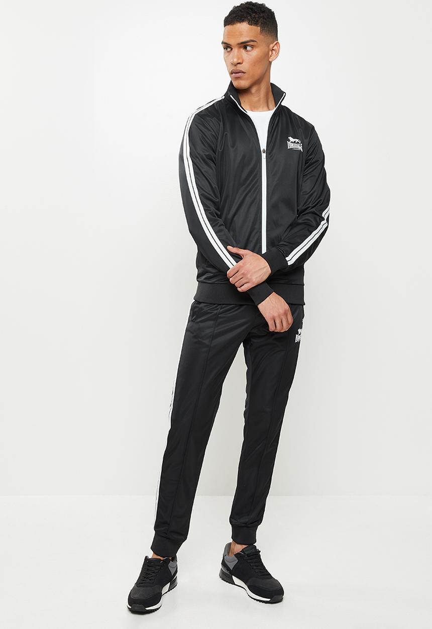 Lonsdale - Angels entry tracksuit - black & white 