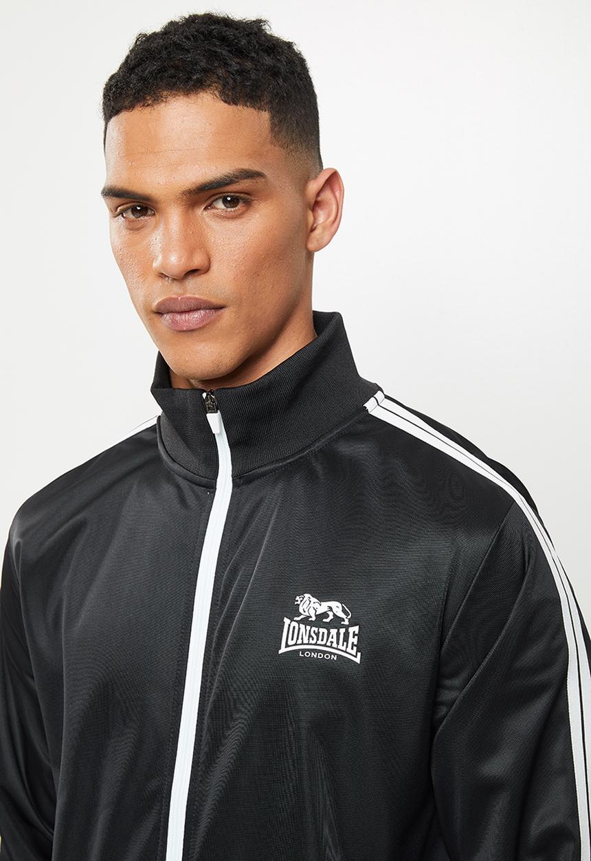 Lonsdale - Angels entry tracksuit - black & white 
