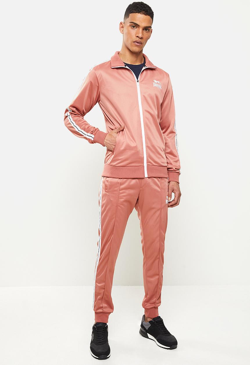 Lonsdale - Angels entry tracksuit - pink & white 