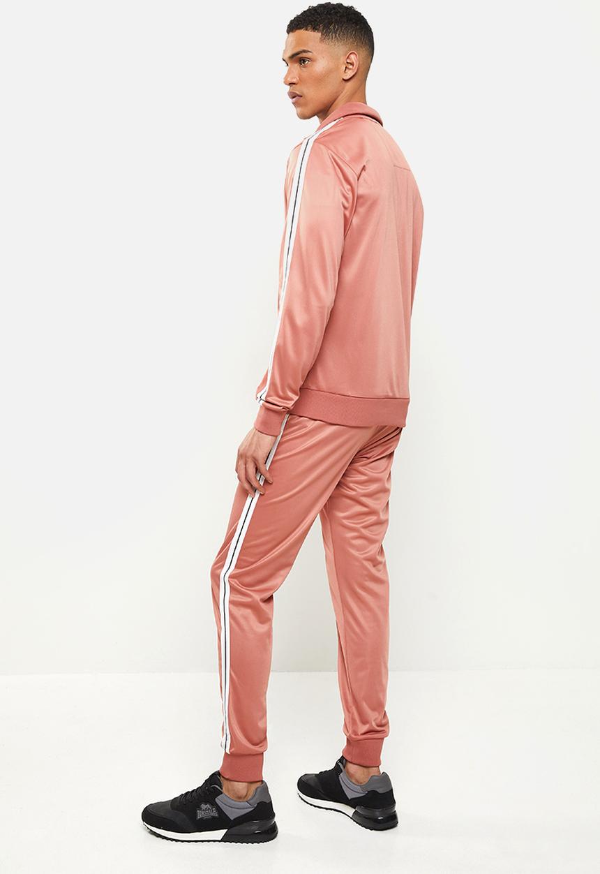 Lonsdale - Angels entry tracksuit - pink & white 