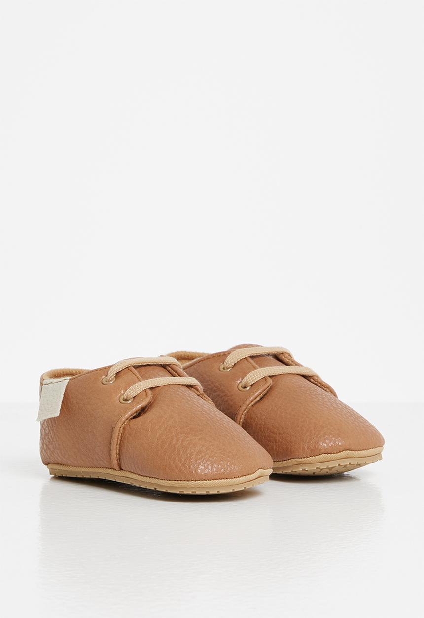Pop Candy - Baby boys slip on sneakers - brown
