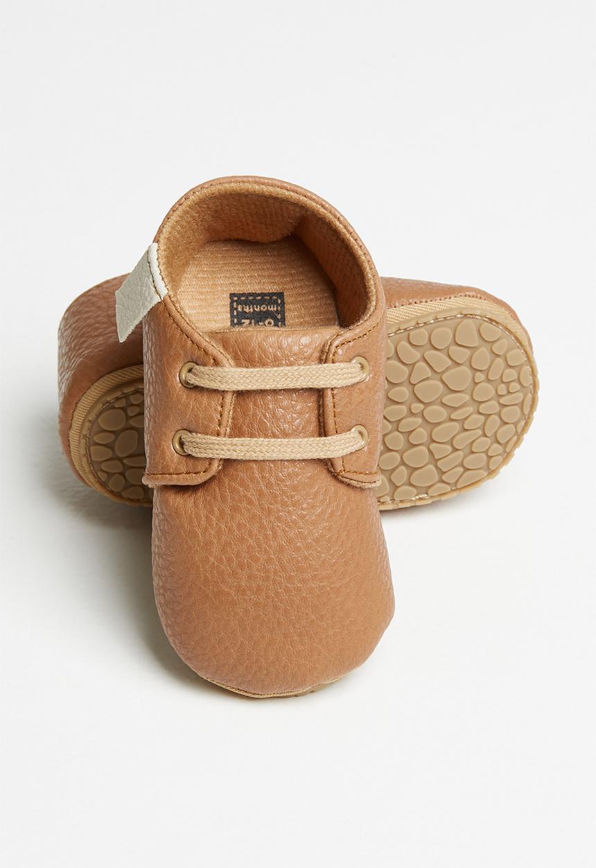 Pop Candy - Baby boys slip on sneakers - brown