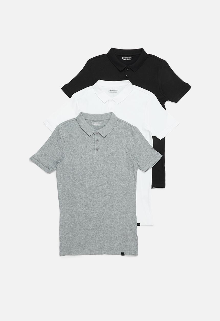 Superbalist - 3-pack rico muscle fit golfer - multi