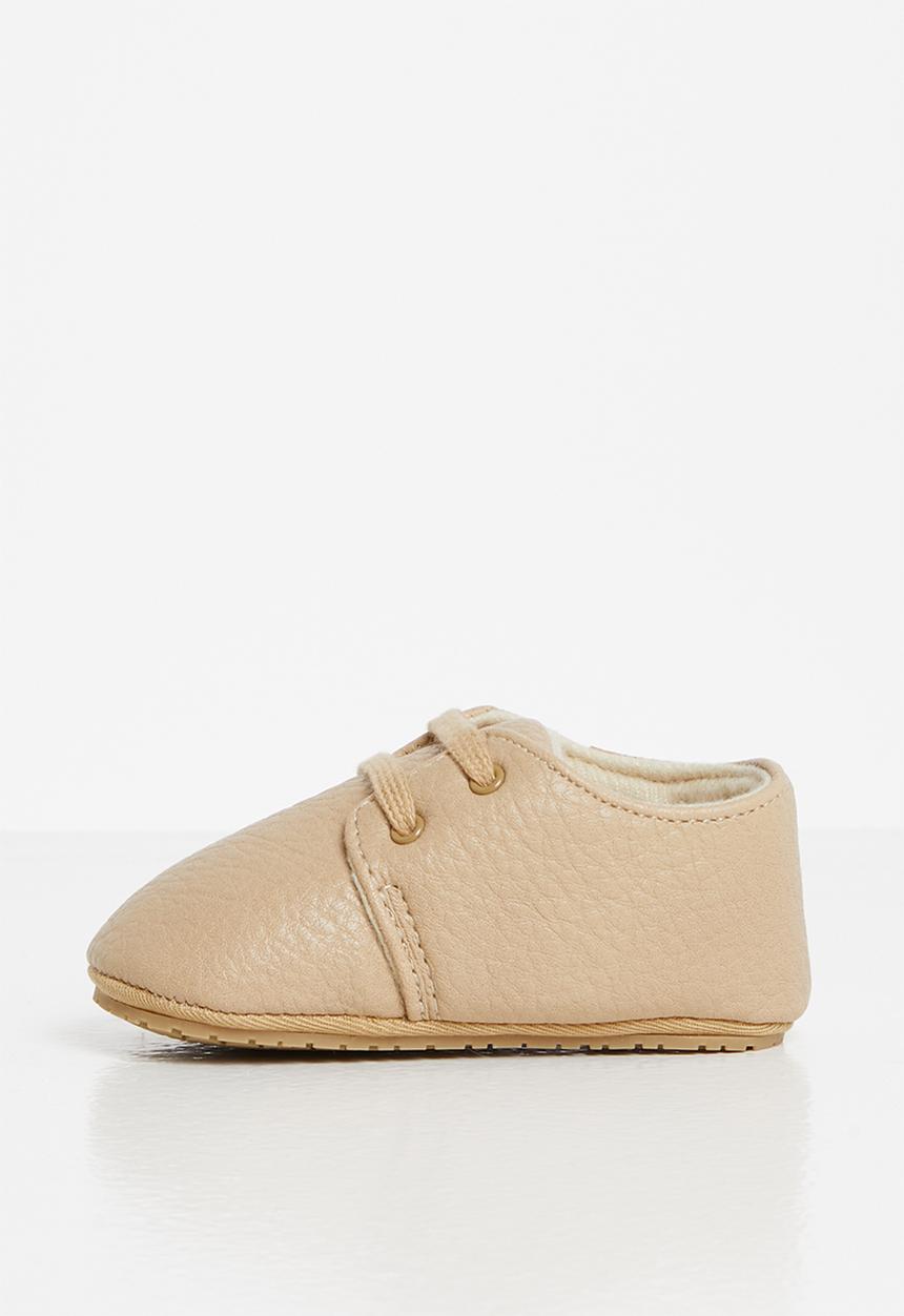 Pop Candy - Baby boys slip on sneakers - tan