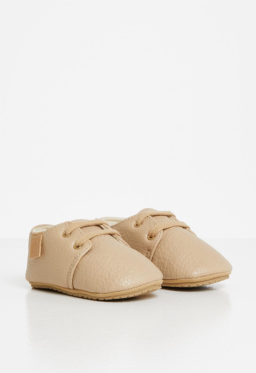 Pop Candy - Baby boys slip on sneakers - tan