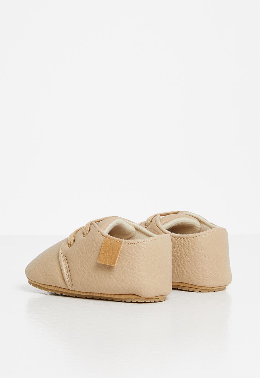 Pop Candy - Baby boys slip on sneakers - tan