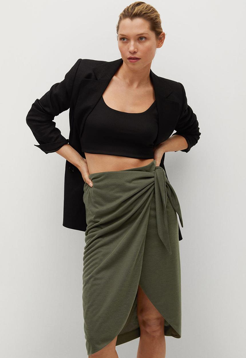 MANGO - Skirt liria - khaki