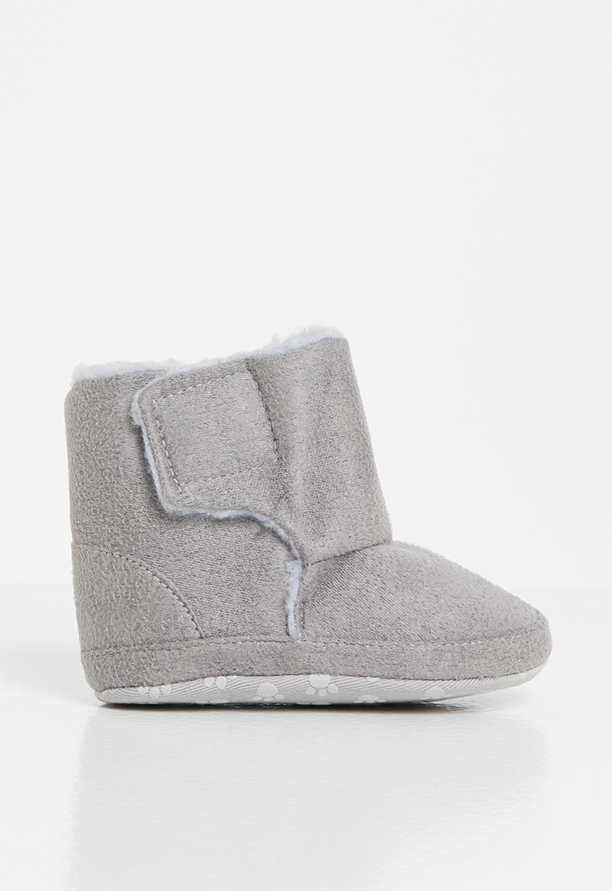 Pop Candy - Baby snuggle booties - grey