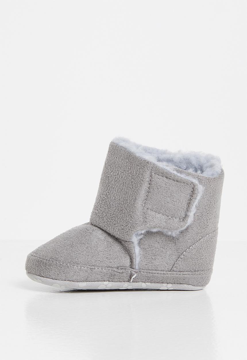 Pop Candy - Baby snuggle booties - grey