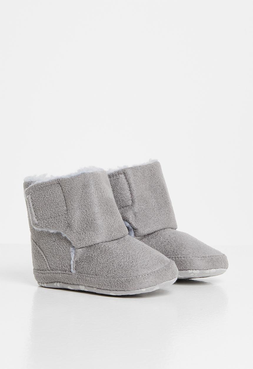 Pop Candy - Baby snuggle booties - grey