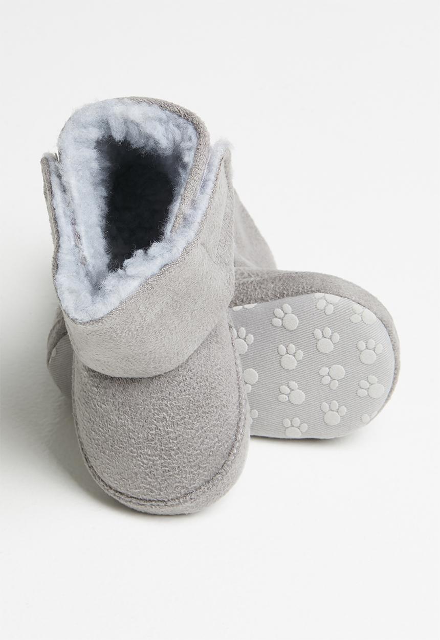 Pop Candy - Baby snuggle booties - grey
