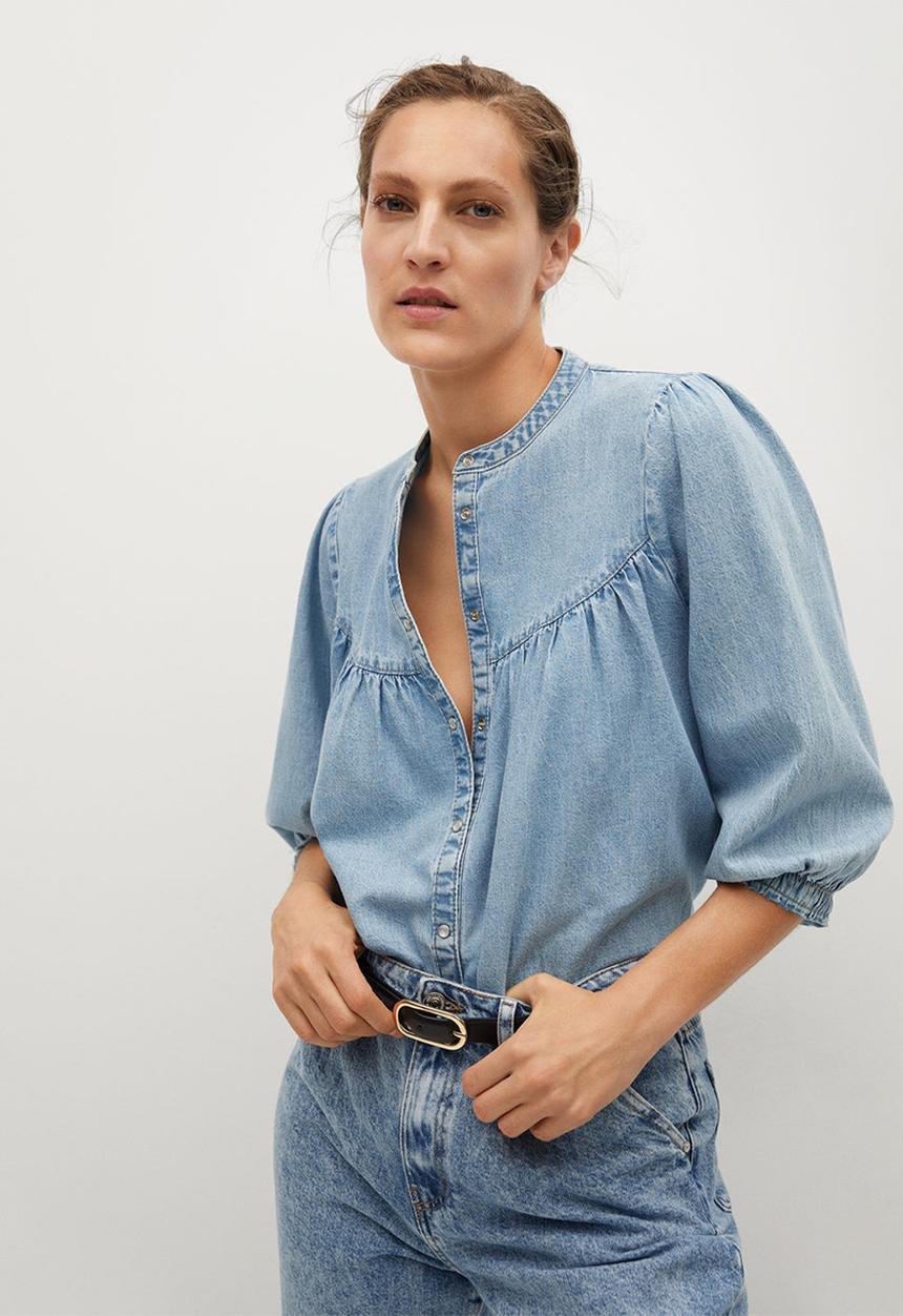 MANGO - Shirt paris - blue