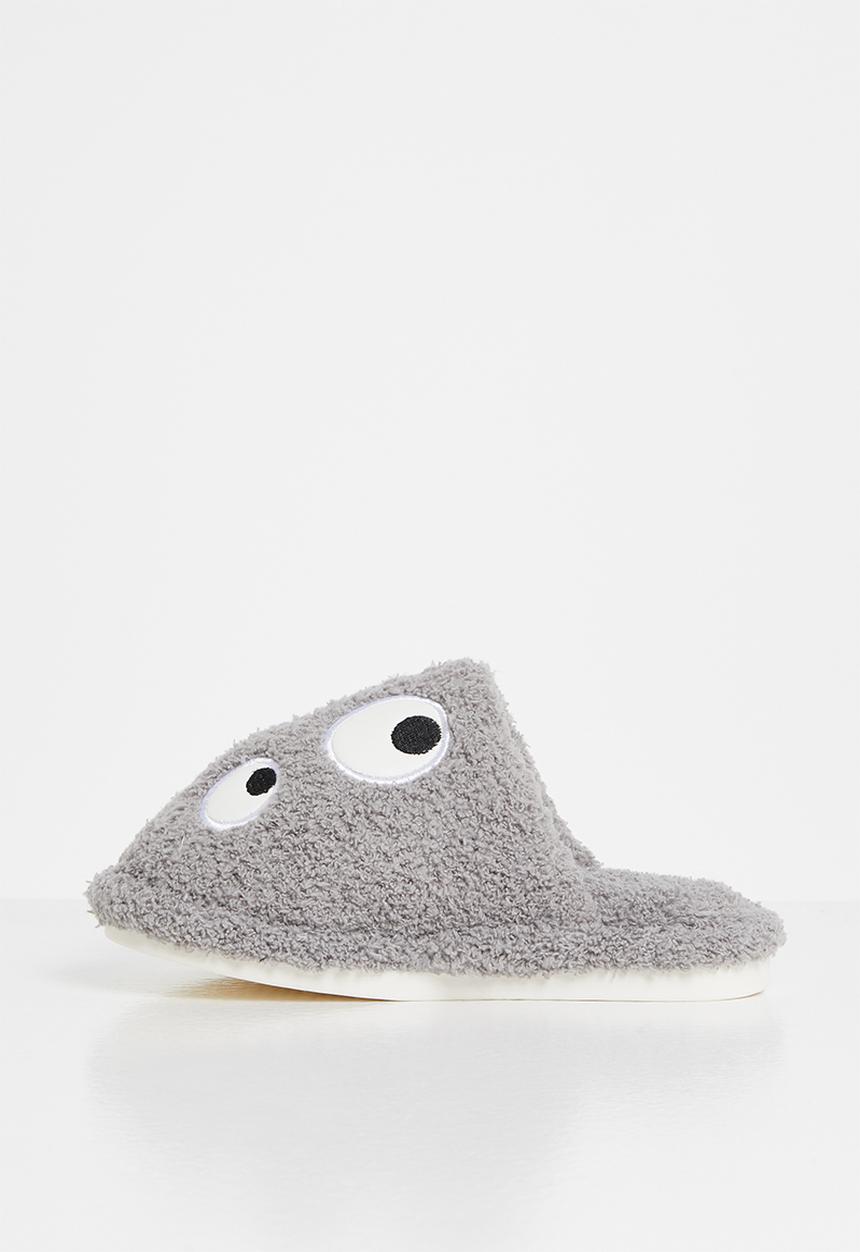 Pop Candy - Boys dino slippers - grey