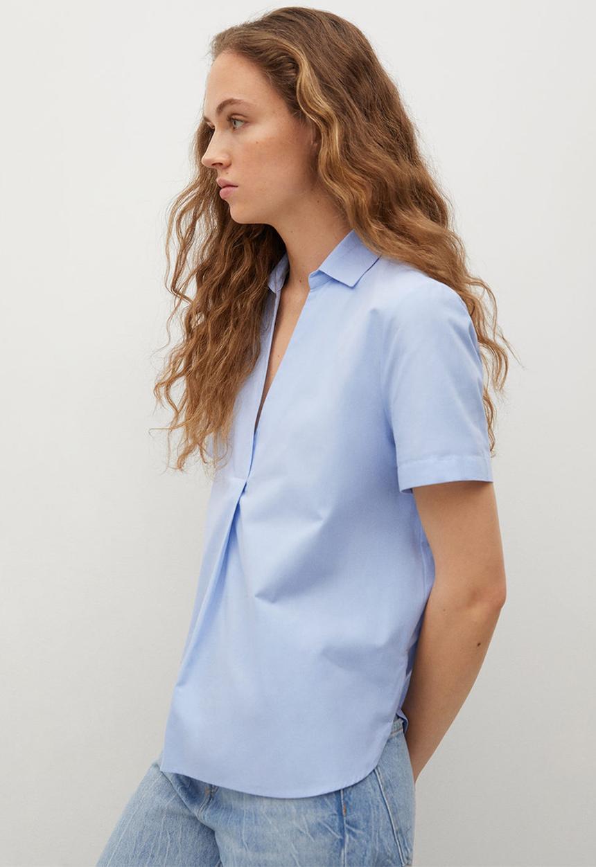 MANGO - Shirt lluna - blue