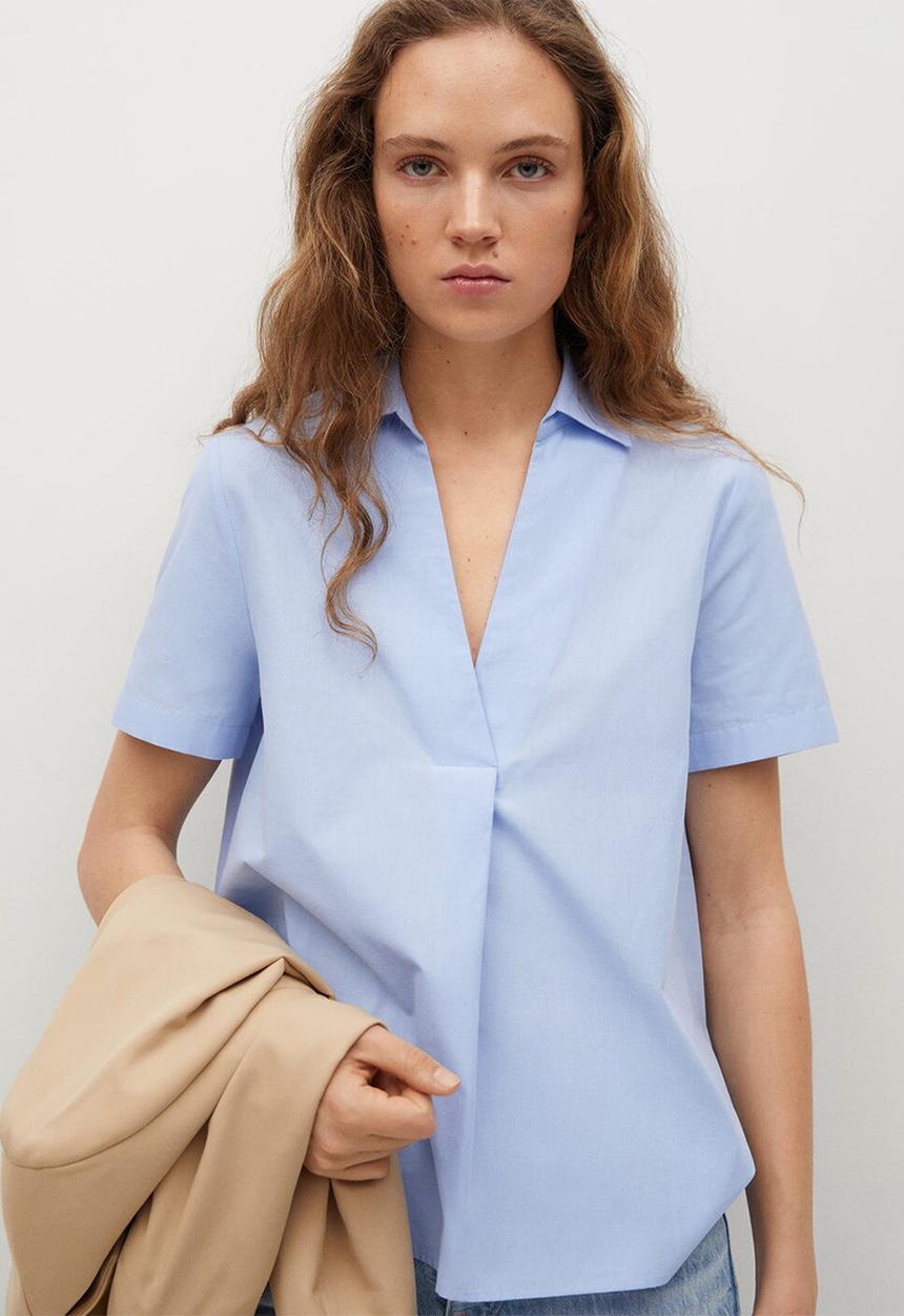 MANGO - Shirt lluna - blue