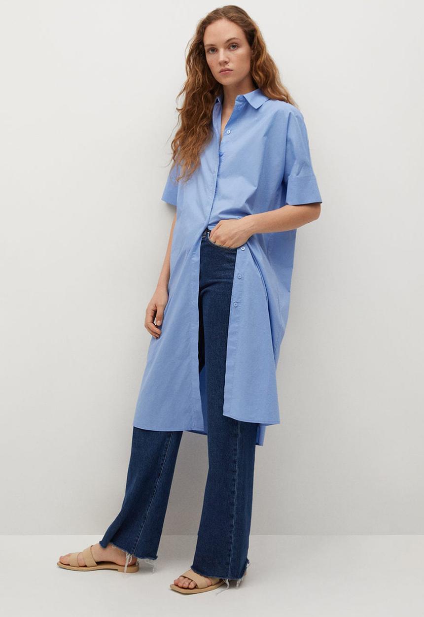 MANGO - Dress rex - blue