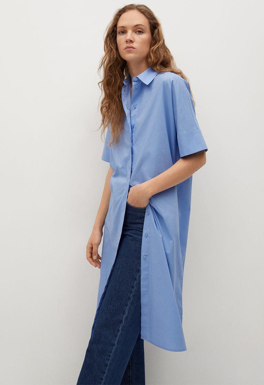 MANGO - Dress rex - blue