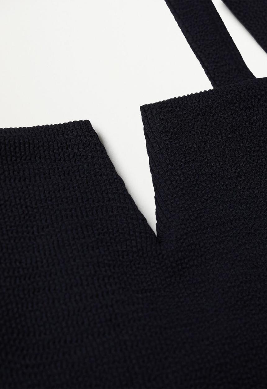 MANGO - Swimsuit panama - black