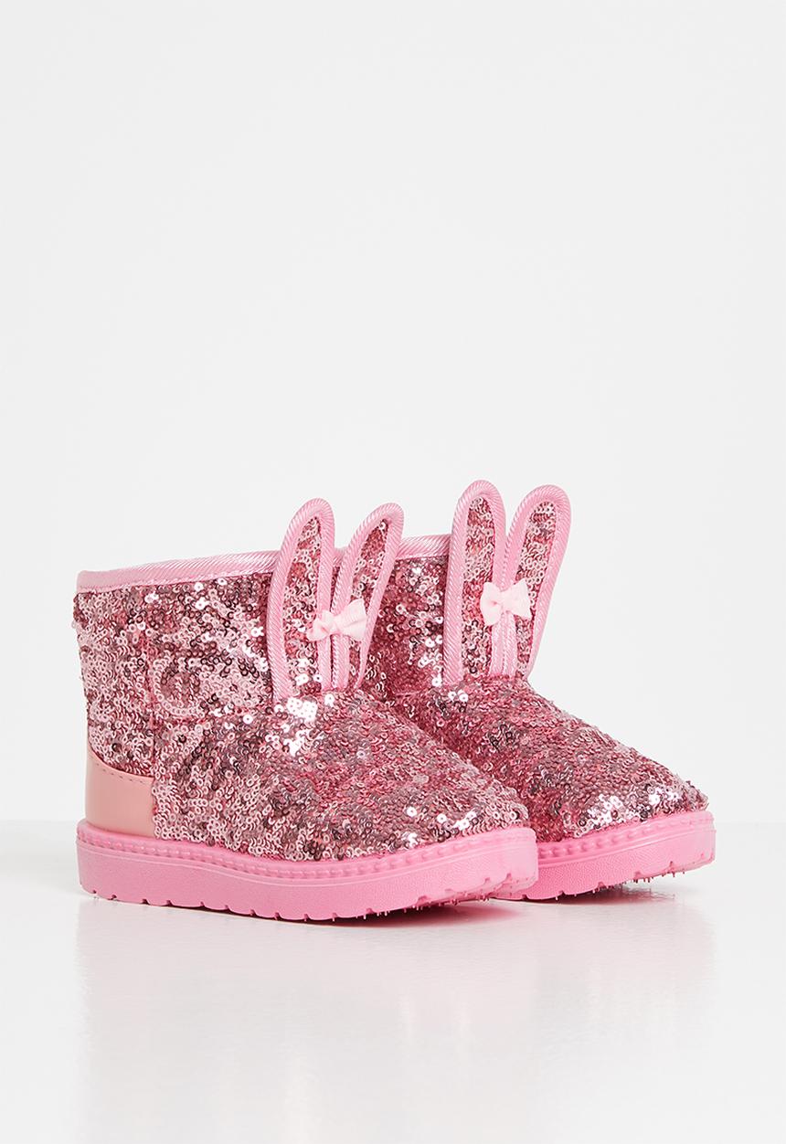 Pop Candy - Girls sequin boots - pink