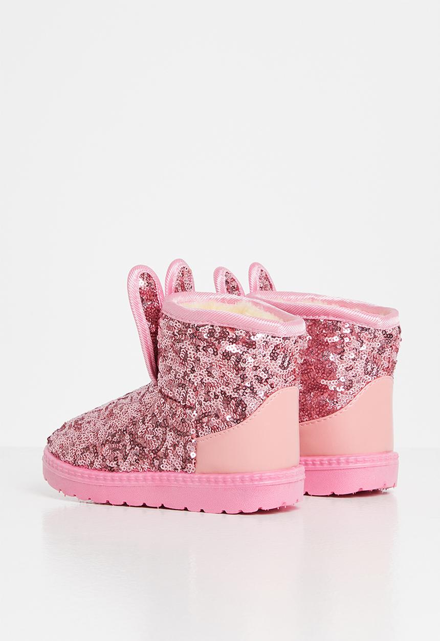 Pop Candy - Girls sequin boots - pink