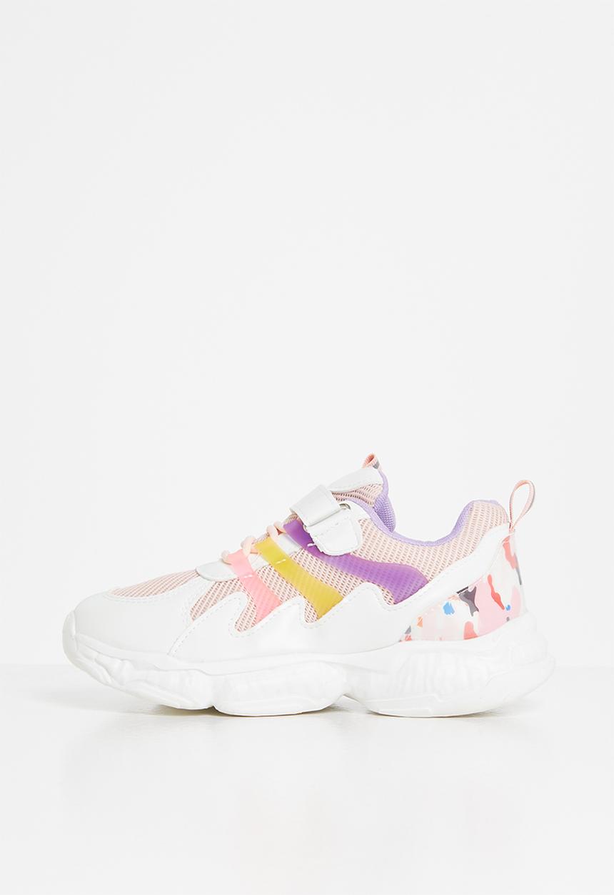 Pop Candy - Girls colour block chunky sneaker - multi