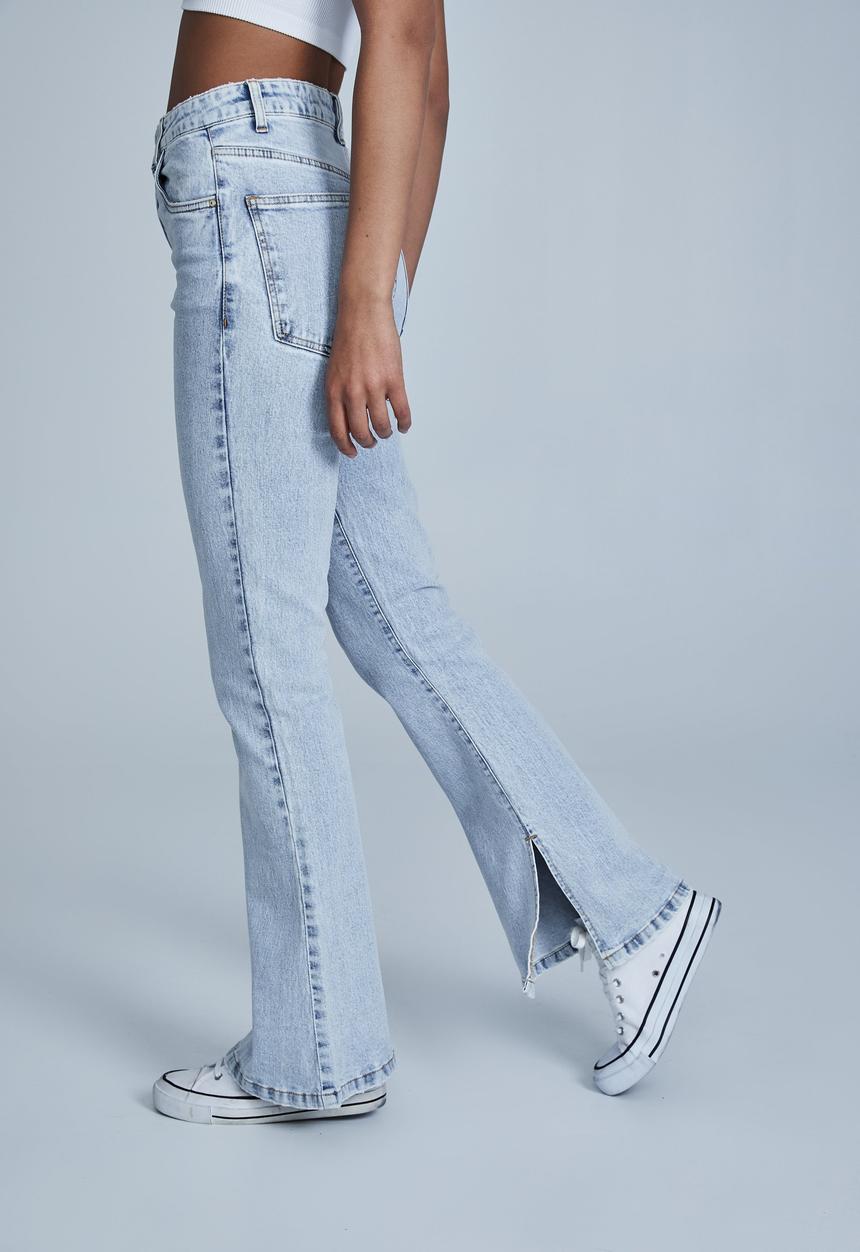 Cotton On - Split flare jean - roadknight blue