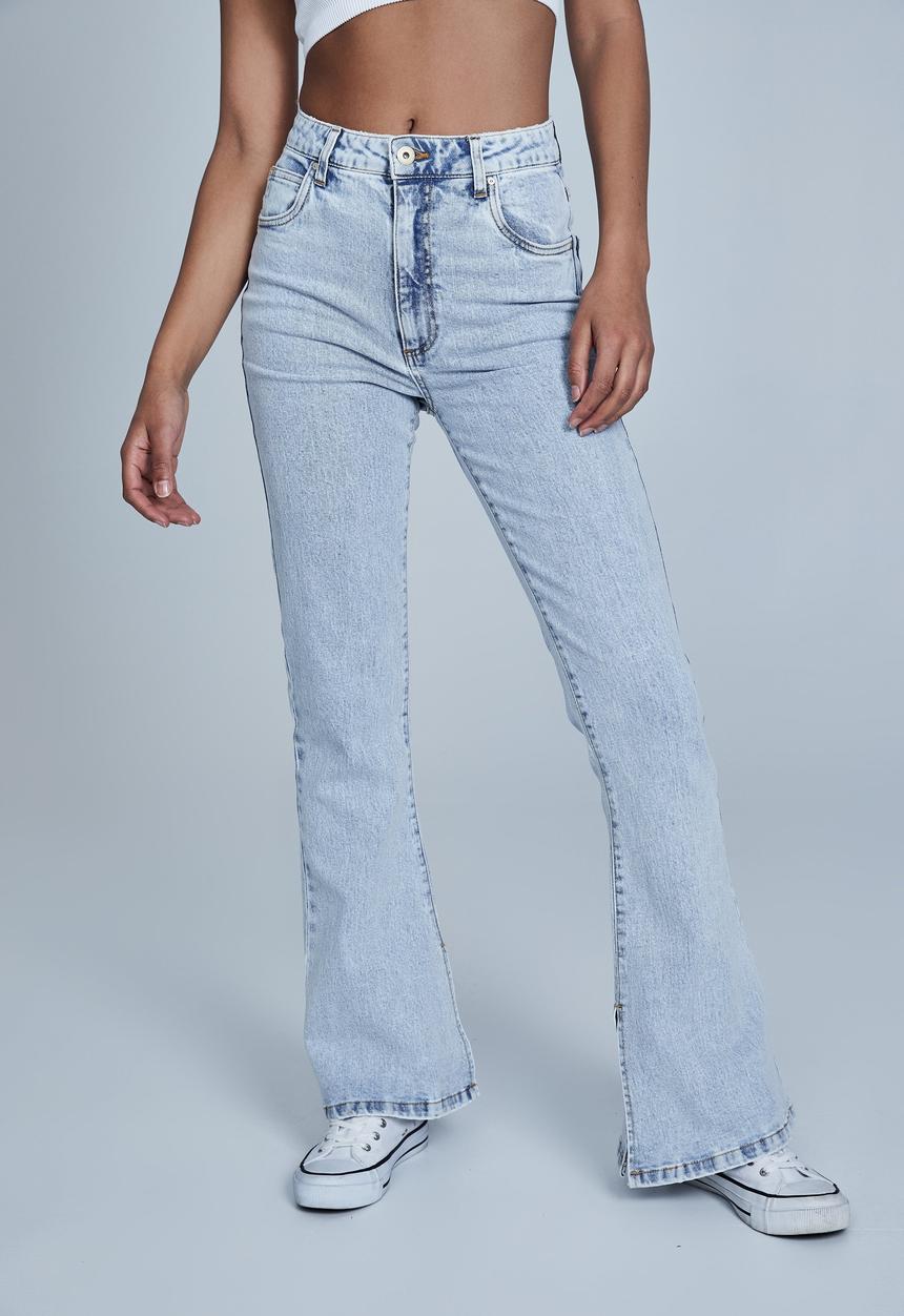 Cotton On - Split flare jean - roadknight blue