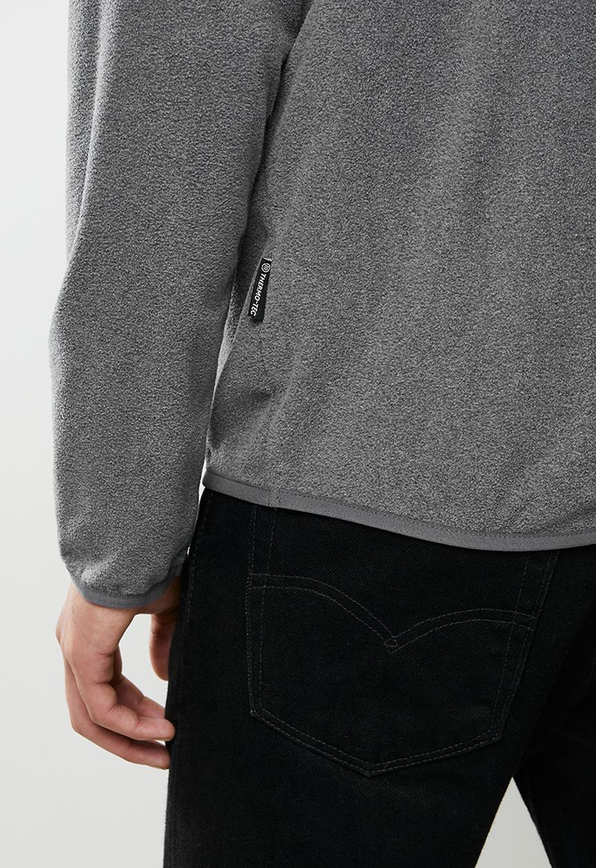 Hi-Tec - Tech 1/4 zip - ebony melange