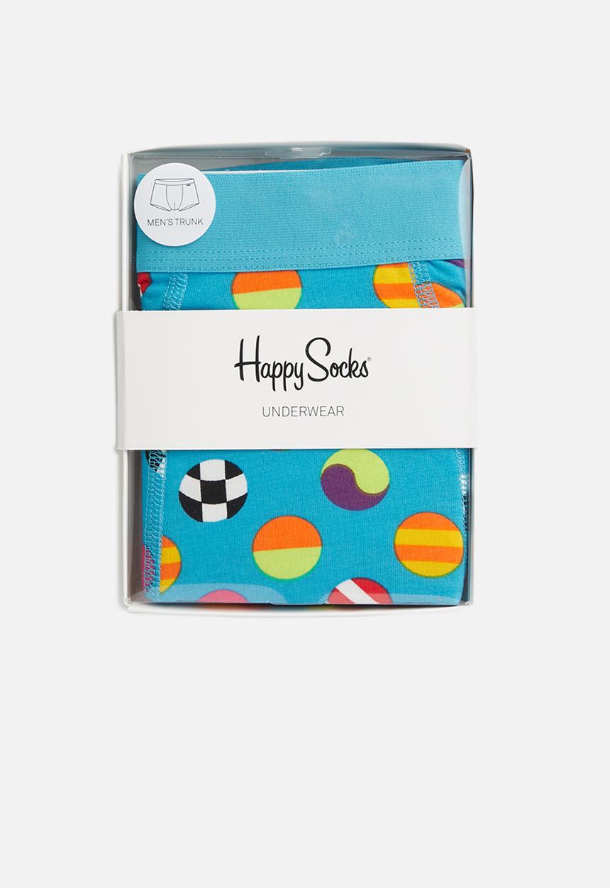 Happy Socks - Clashing dot trunks - blue