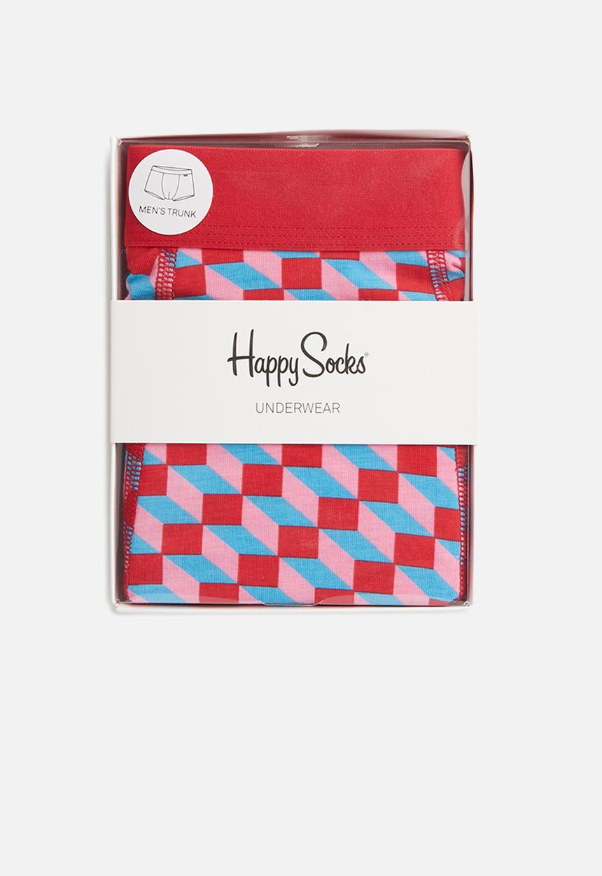 Happy Socks - Filled optic trunks - red & blue