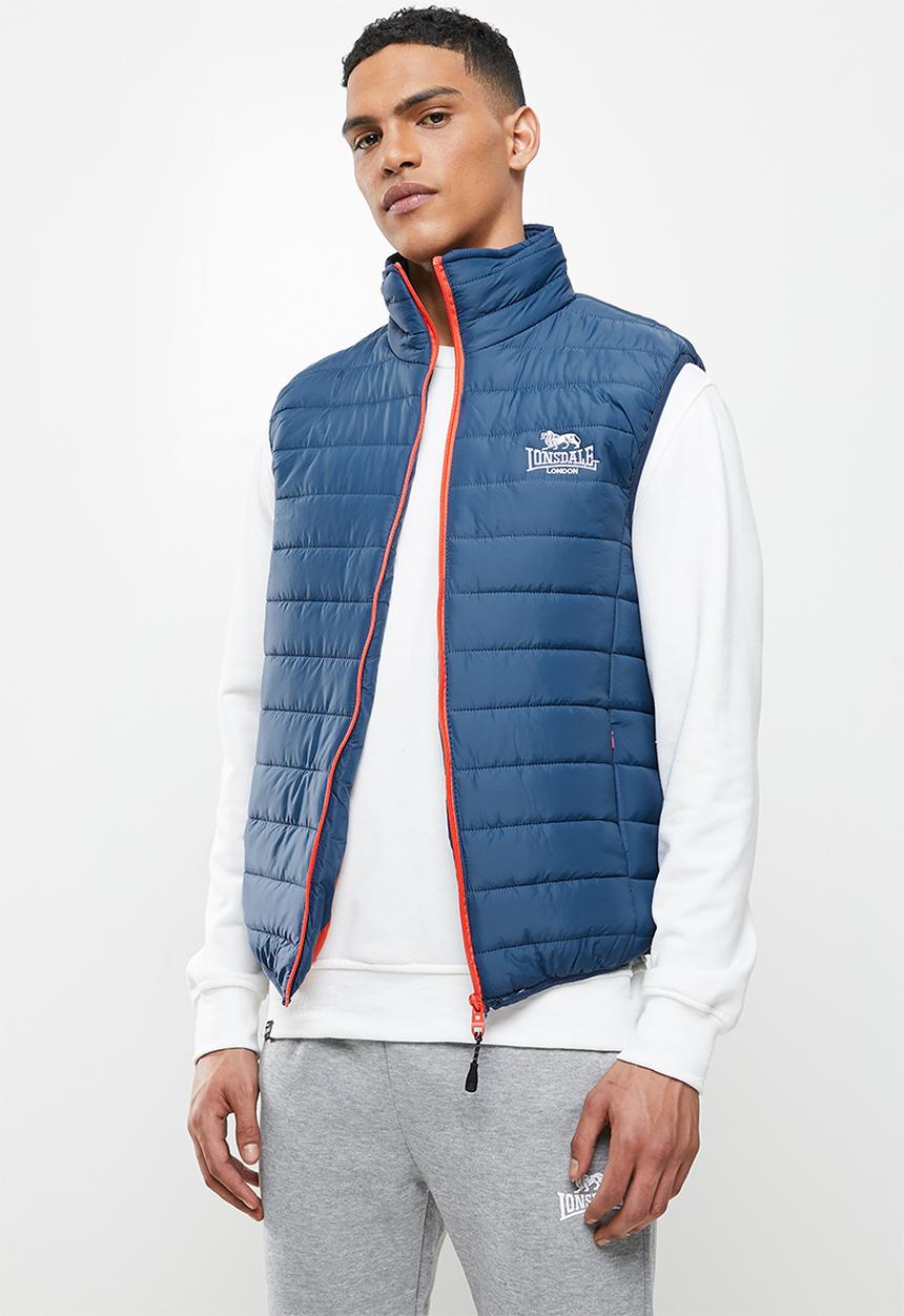 Lonsdale - Sleeveless puffer jacket - blue