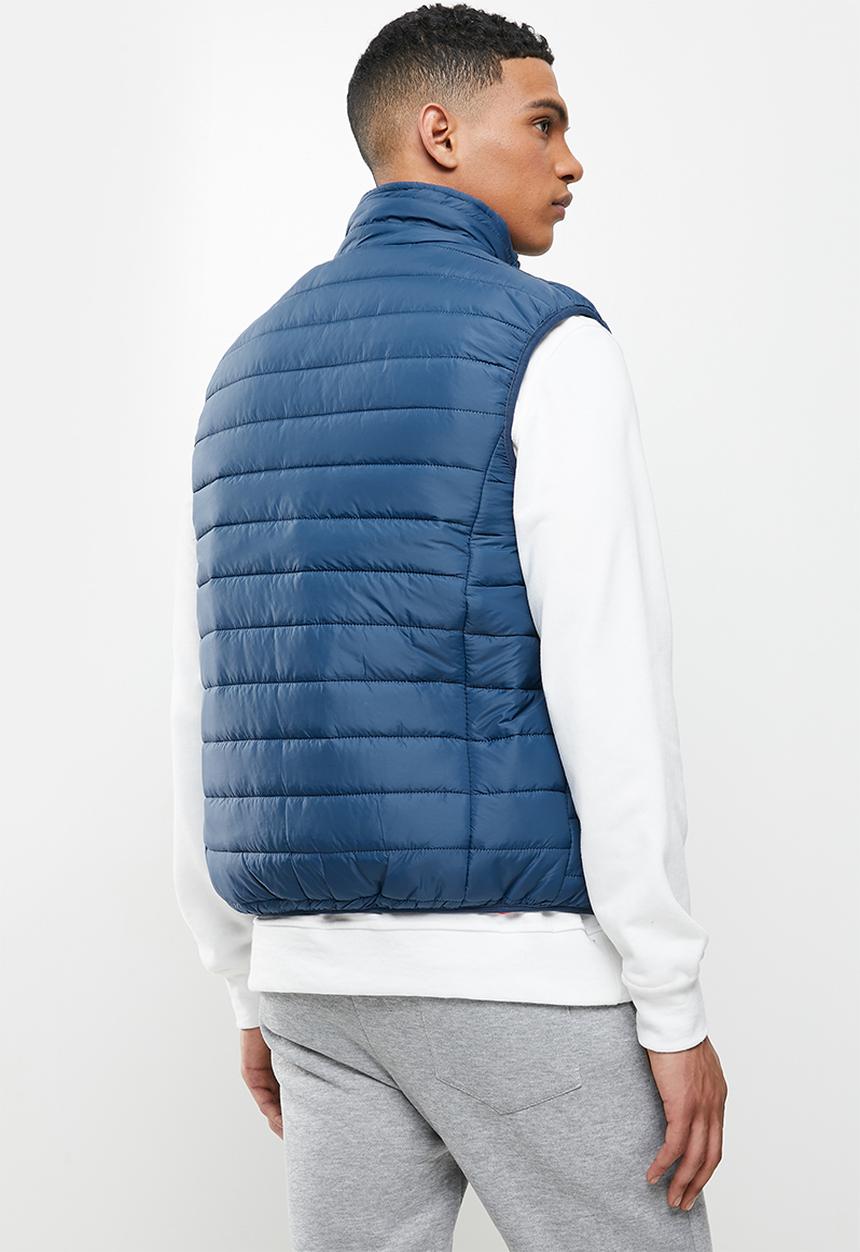 Lonsdale - Sleeveless puffer jacket - blue