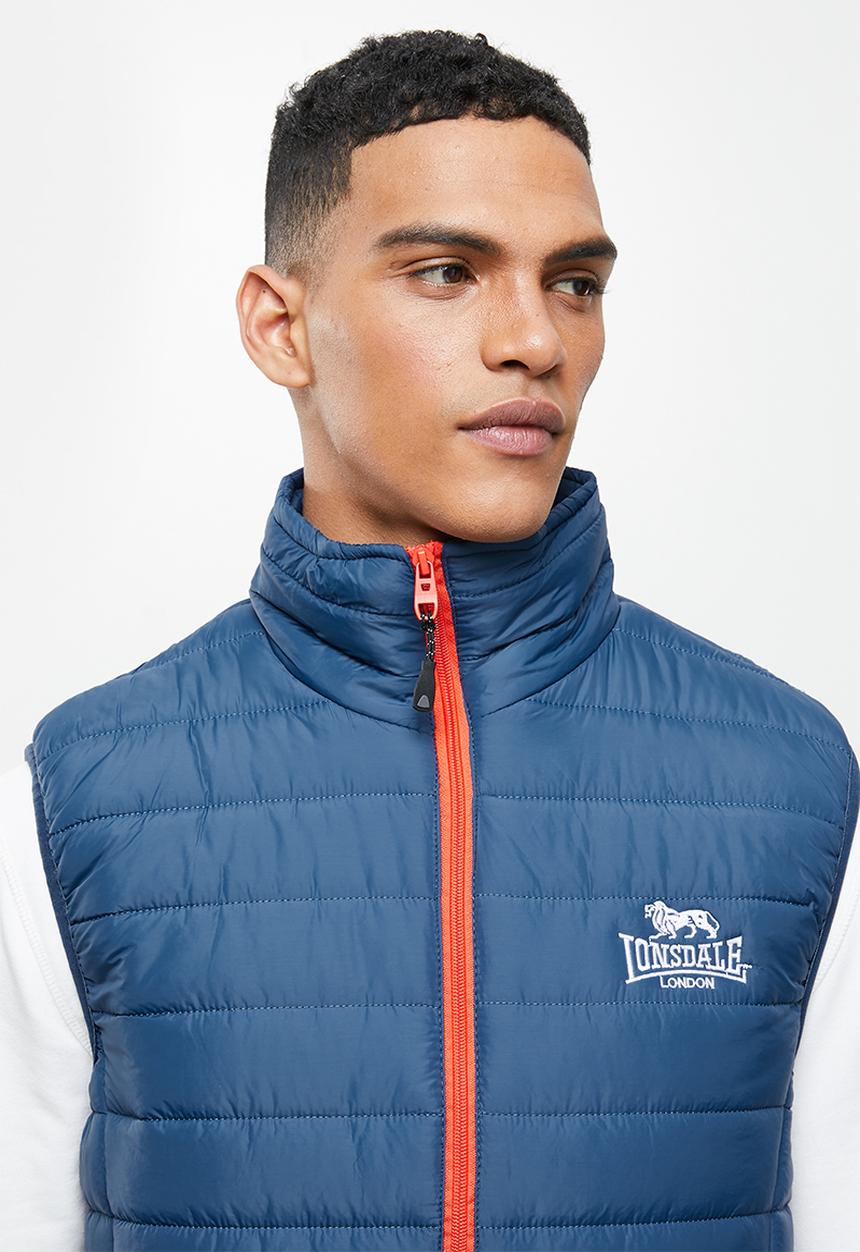 Lonsdale - Sleeveless puffer jacket - blue