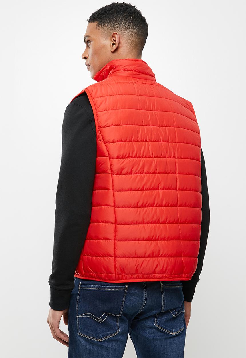 Lonsdale - Sleeveless puffer jacket - red