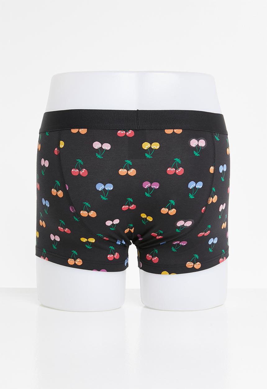 Happy Socks - 2-Pack cherry trunks - black