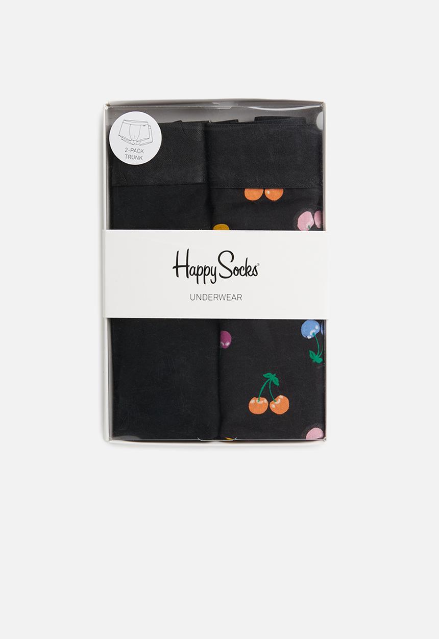 Happy Socks - 2-Pack cherry trunks - black