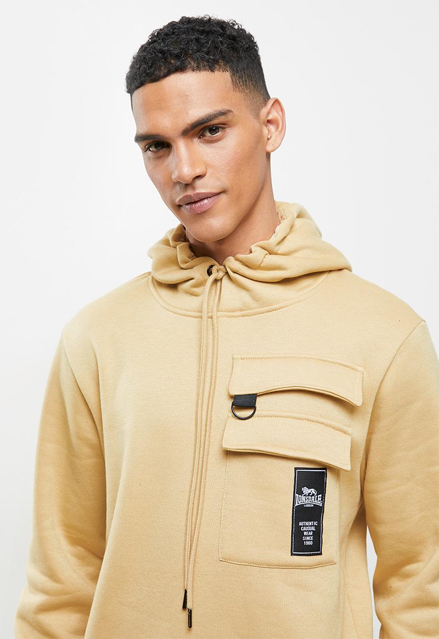 Lonsdale - Cargo hoodie tracktop - chino